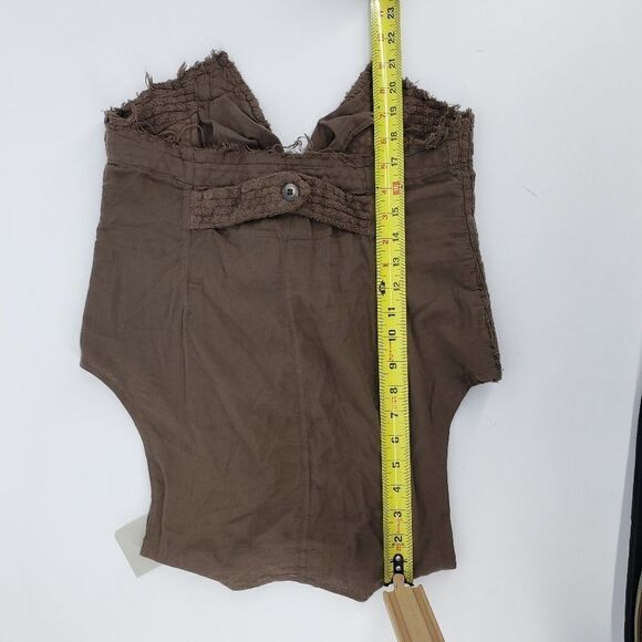 KristenseN Du Nord Brown Vest Lagenlook Button S - Picture 5 of 8